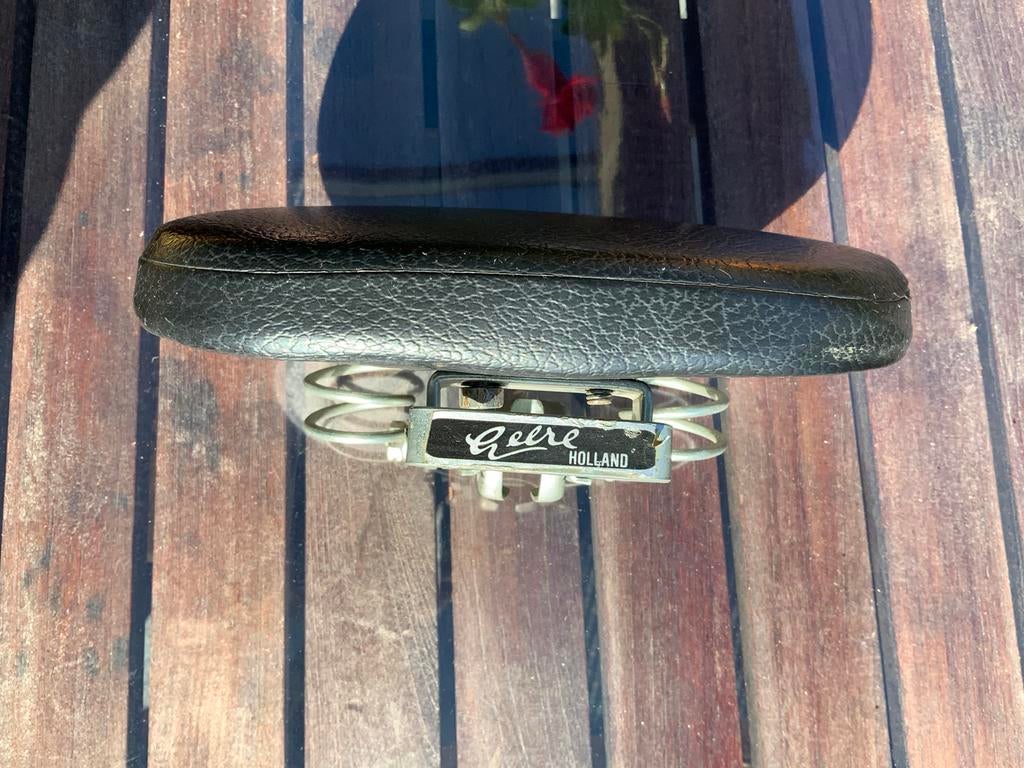 Vintage Heere Holland rokzadel dames zadel zwart, Fietsen en Brommers, Zadel