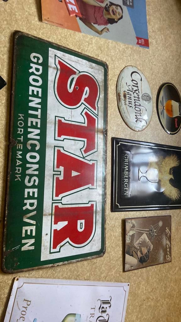 Reclame borden, Ophalen, Zo goed als nieuw