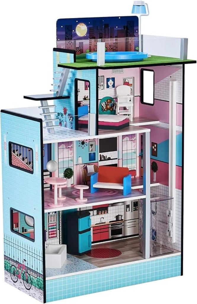 Olivia's Little World Houten poppenhuis SNELLE GRATIS LEV, Kinderen en Baby's, Speelgoed | Poppenhuizen, Nieuw, Poppenhuis, Verzenden