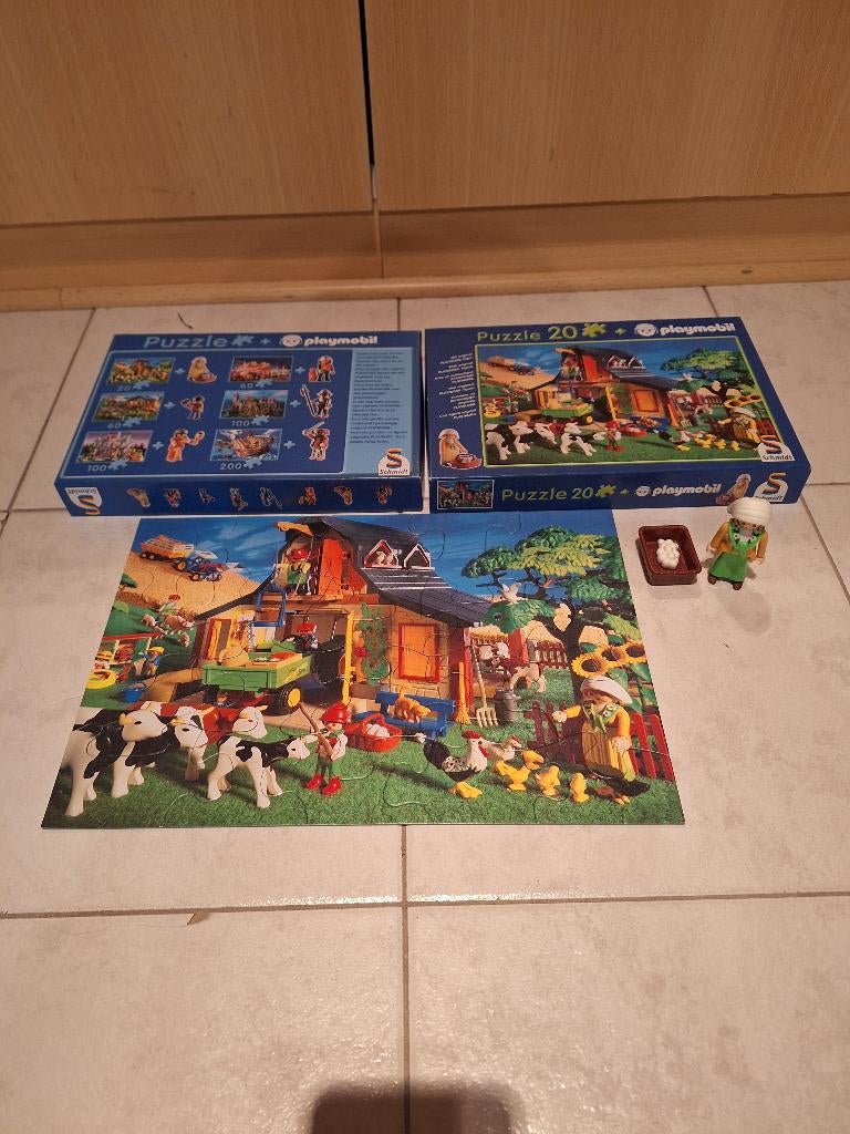Playmobil Puzzle Farm 20 pièces, Enlèvement ou Envoi, Moins de 500 pièces, Utilisé, Puzzle