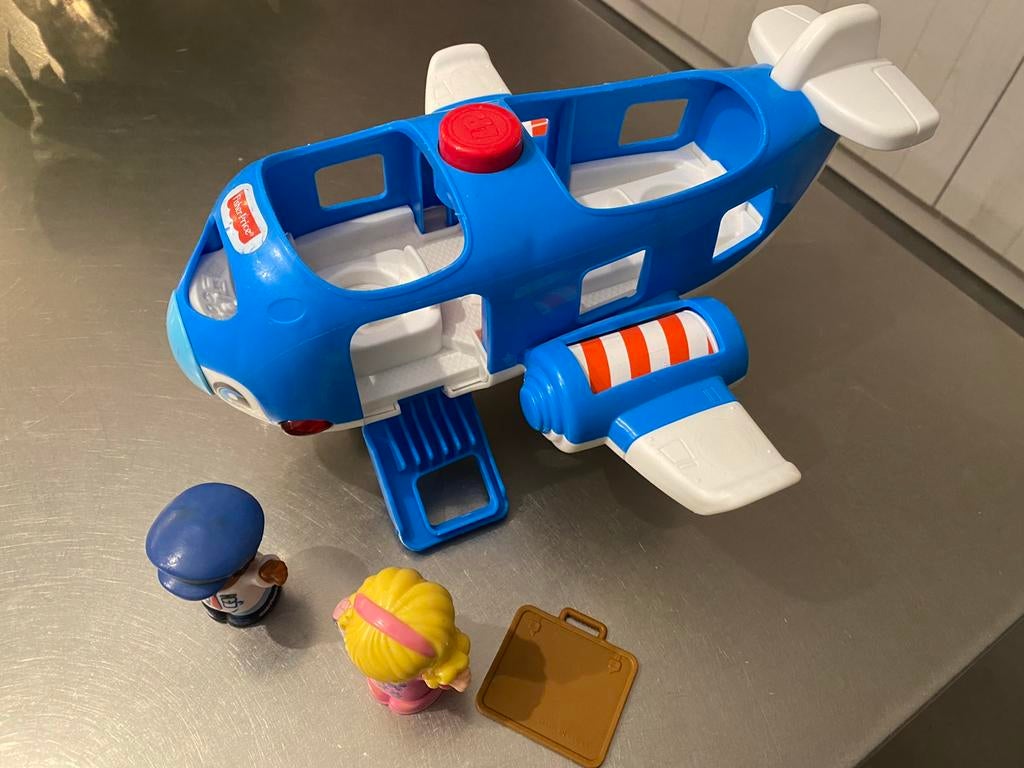 Vliegtuig fisher price, Kinderen en Baby's, Ophalen, Gebruikt, Auto of Voertuig, Met licht