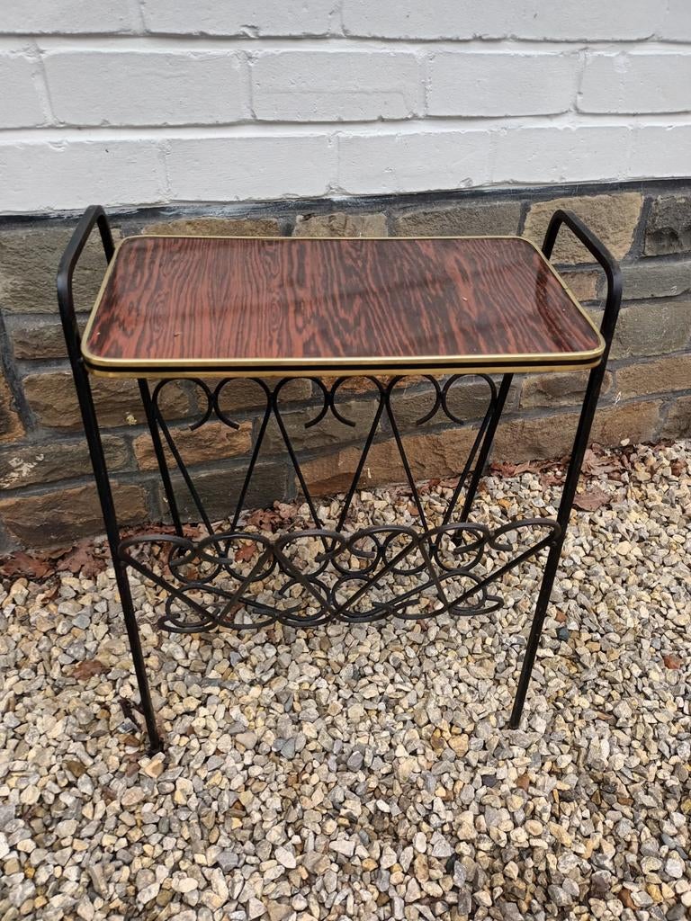 Porte-journaux vintage avec feuille de formica, Enlèvement ou Envoi