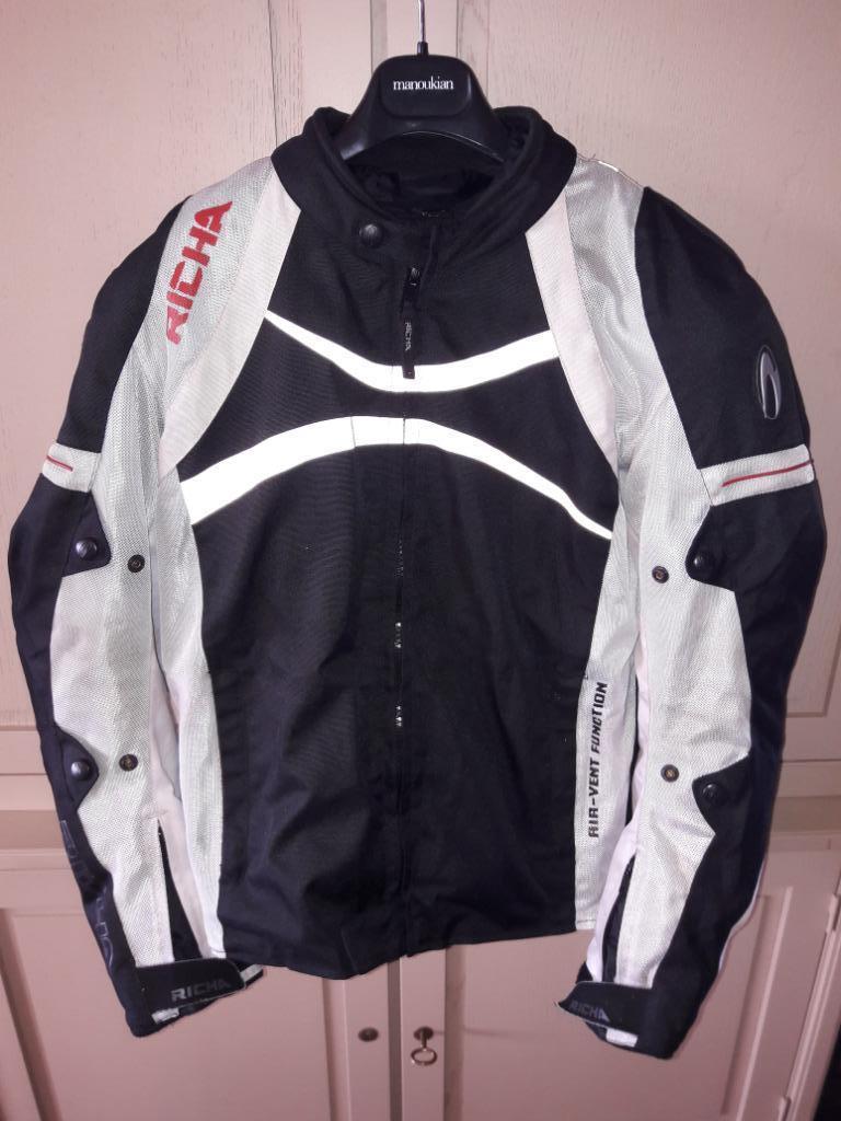 RICHA Boomerang B/W motorjas, Motoren, Kleding | Motorkleding, Jas | textiel, Heren, Tweedehands, Ophalen