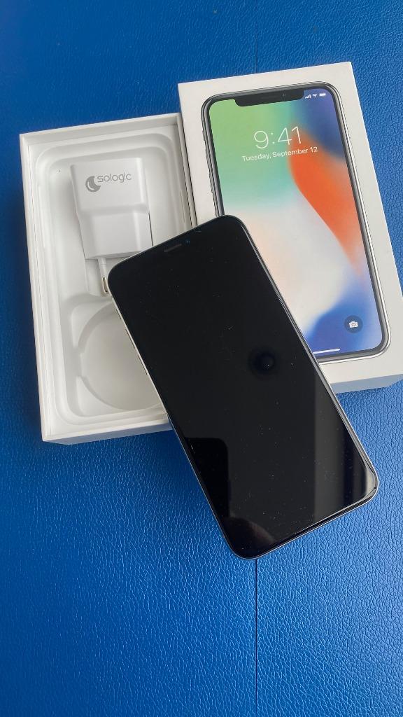 Iphone X (10) - 256GB - Wit - Nieuwstaat, Telecommunicatie, 256 GB, Zo goed als nieuw, Zonder simlock, Zonder abonnement
