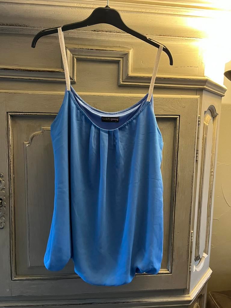 Blauwe topje, Kleding | Dames, Blauw, Ophalen of Verzenden, Zo goed als nieuw, Zonder mouw