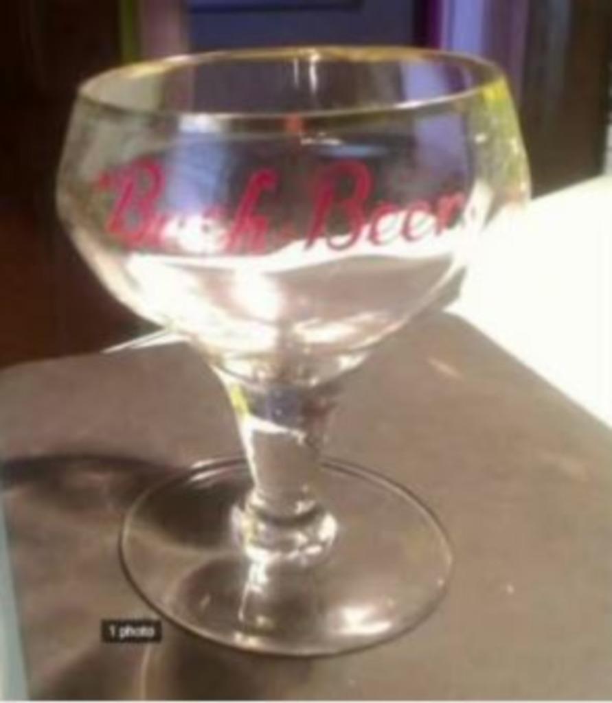 Ancien verre BUSH BEER, Collections, Enlèvement ou Envoi, Neuf, Verre à bière