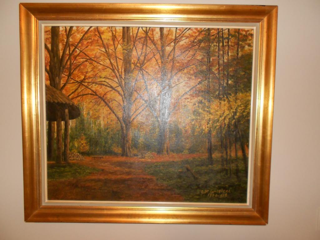 Olieverf Schilderij op doek, Ophalen