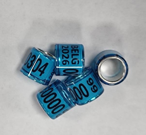 Bagues pigeons plastique plexi alu 2026 pigeon voyageur 08mm, Animaux & Accessoires, Plusieurs animaux, Pigeon voyageur