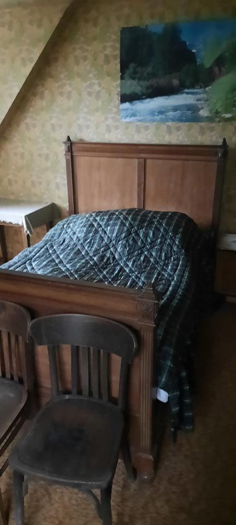 Lit rustique gratuit, Klassiek, Brun, Enlèvement, Utilisé