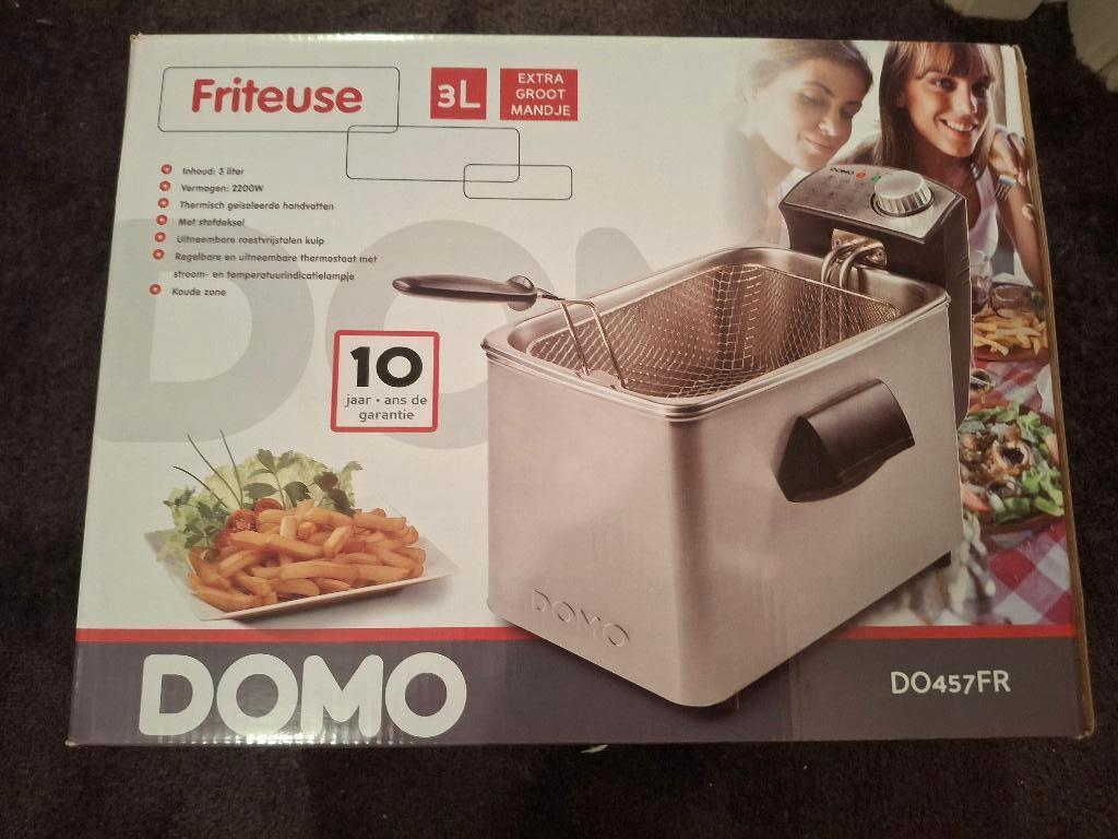 Friteuse 3 liter Domo DO457F4 (Nieuw, ongebruikt), 3 tot 4 liter, Ophalen, Nieuw