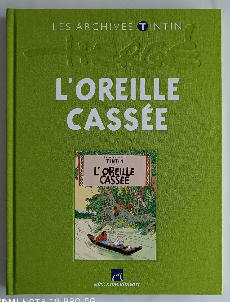 L' Oreille Cassée : Hergé : Archives Tintin : GRAND FORMAT, Une BD, Enlèvement ou Envoi, Utilisé, Hergé