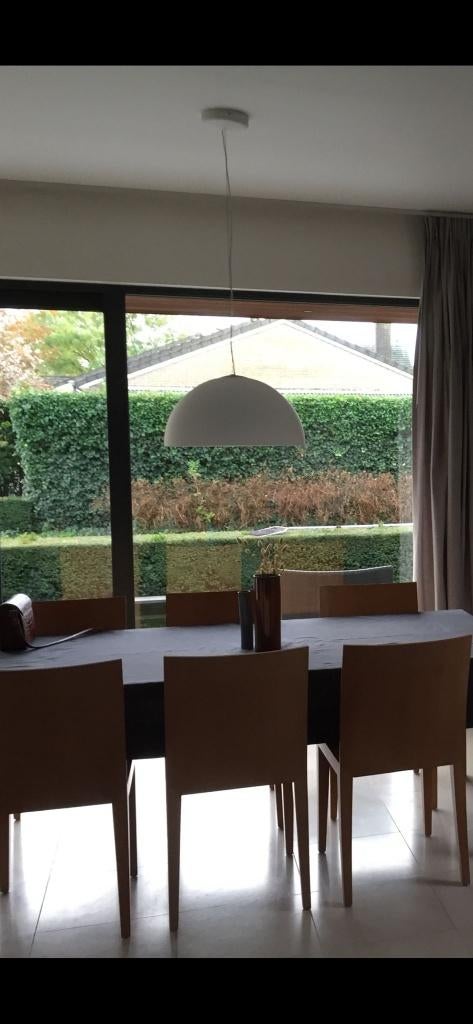 Hanglamp Oluce Sonora, Ophalen, Tijdloos, 75 cm of meer, Glas