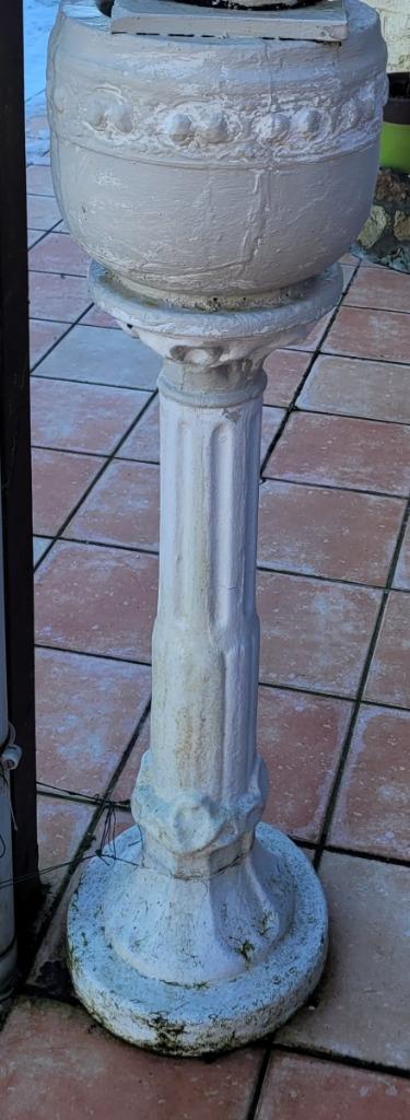 Colonne en pierre + le Pot, Jardin & Terrasse, Balcon, 70 cm ou plus, 25 à 40 cm, Rond