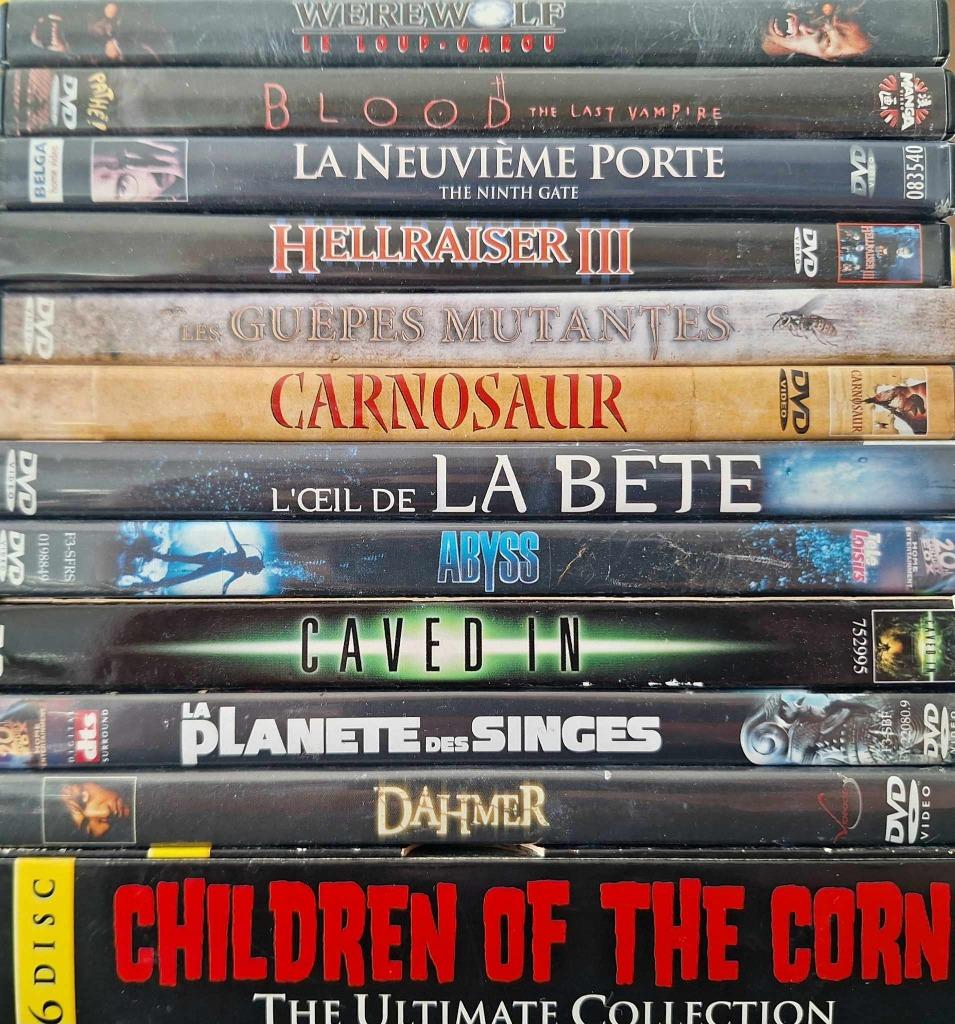 Horrorfilms op dvd - 1,00€, Vanaf 16 jaar, Ophalen of Verzenden, Gebruikt, Monsters