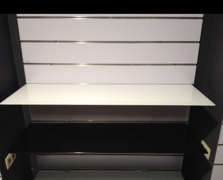 Etagere verre blanc ou noir, Enlèvement