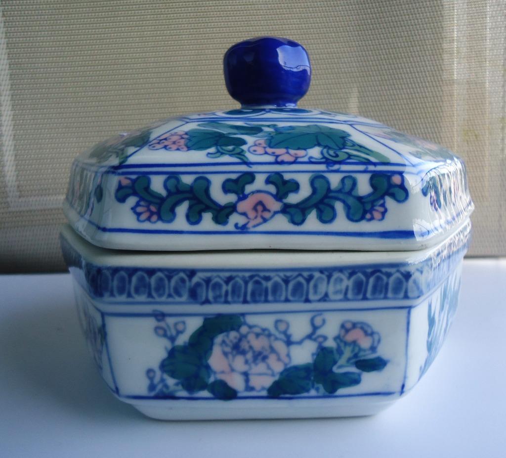 Bol Couvert Hexagonal Chinoise Porcelaine Vintage😍💑🤗🎁, Enlèvement ou Envoi