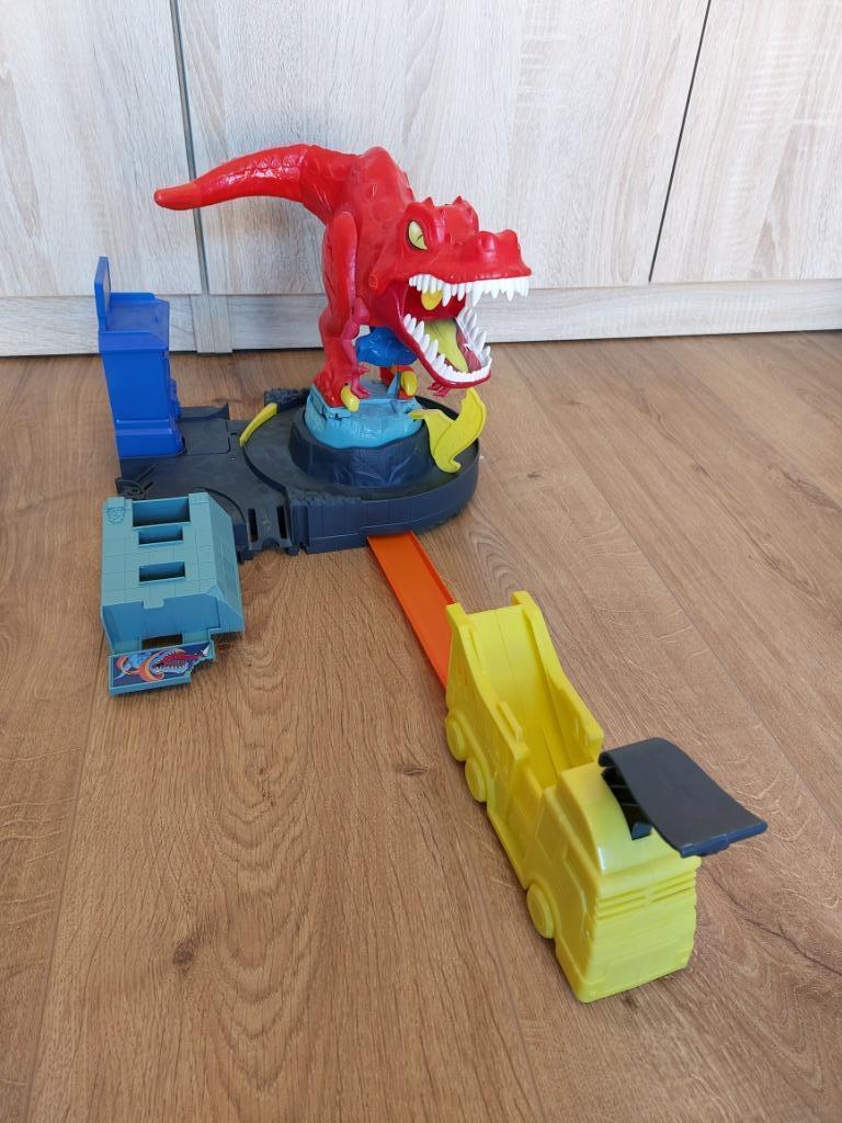 Hot Wheels City T-Rex Attack, Enlèvement, Comme neuf, Circuit, Hot Wheels