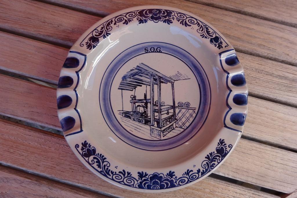 asbak cendrier Delfts Blauw S.O.G., Antiek en Kunst, Ophalen of Verzenden