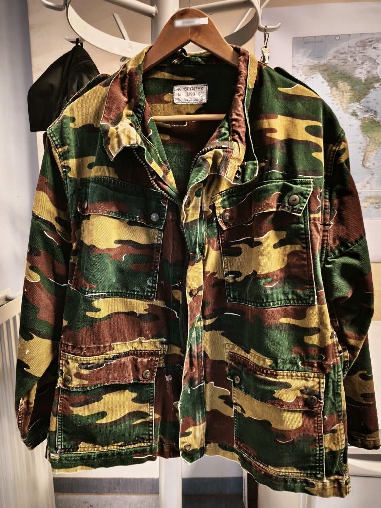 ABL woodland camouflage jacket (zakkenfrak, oud model), Collections, Objets militaires | Général, Enlèvement ou Envoi, Armée de terre