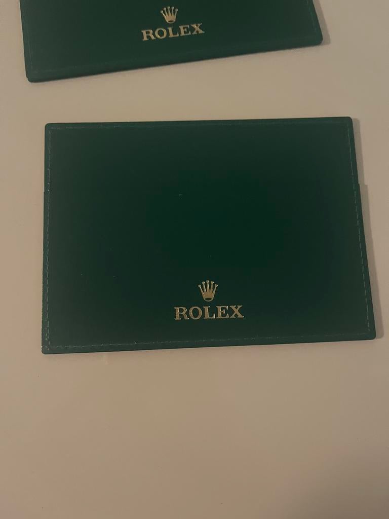 Porte carte ROLEX cuir vert pochette de garantie  R411920905, Handtassen en Accessoires, Portemonnees, Nieuw, Guess, Groen, Leder