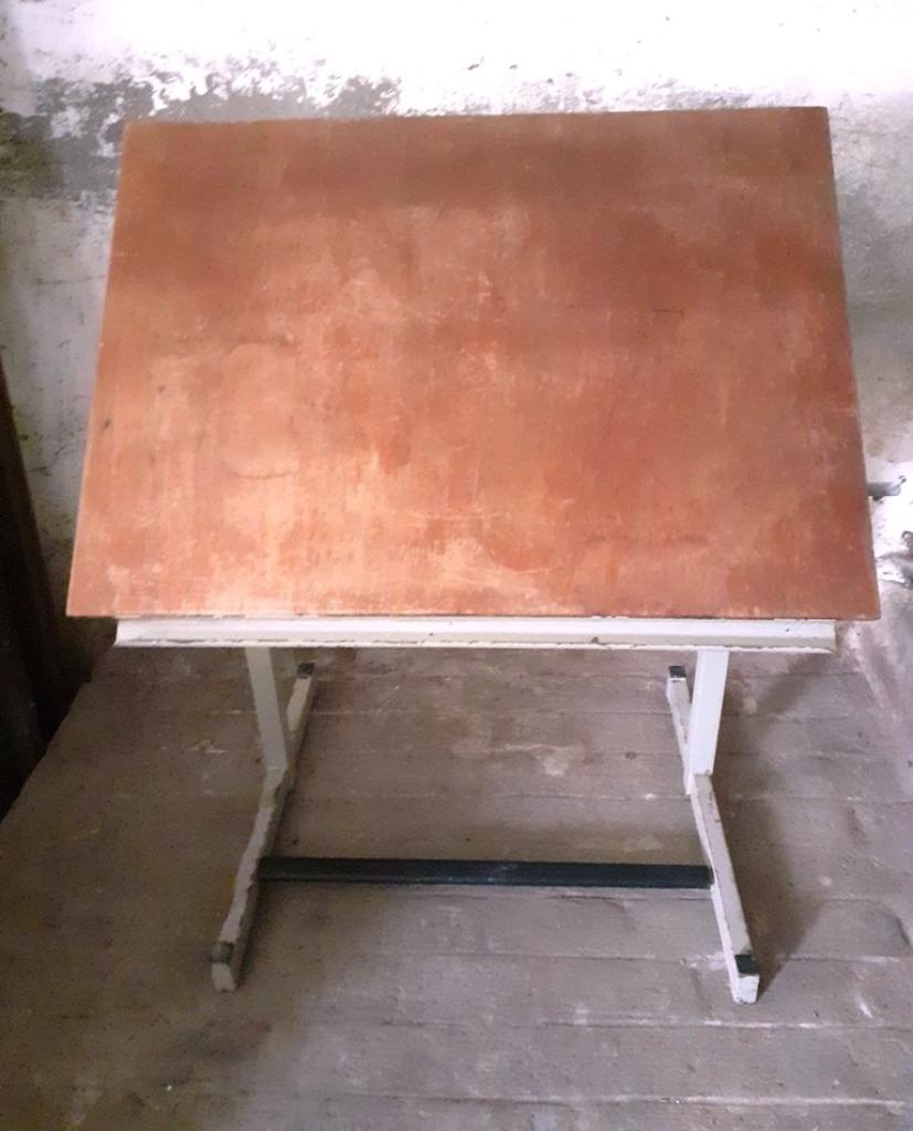 Table à dessin vintage, Bricolage & Construction, Tables à dessin, Enlèvement, Comme neuf, Moins de 130 cm