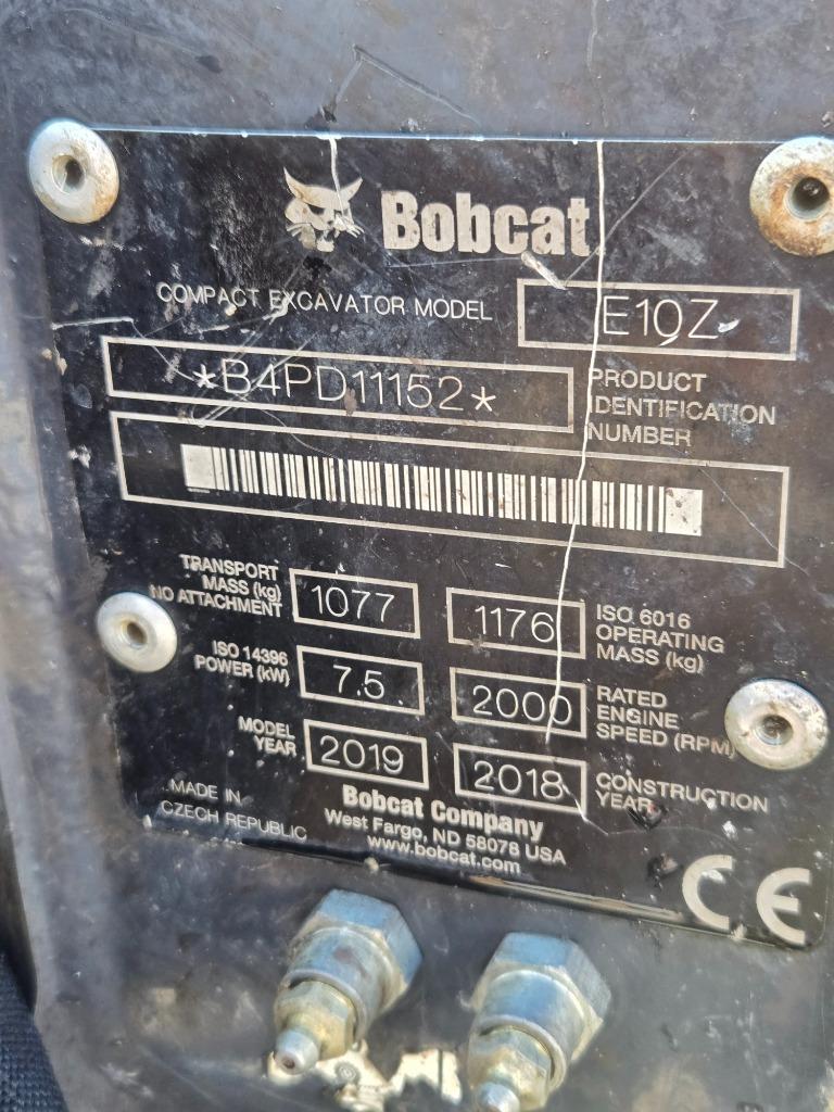 Bobcat E10, Zakelijke goederen, Machines en Bouw | Kranen en Graafmachines, Ophalen, Graafmachine