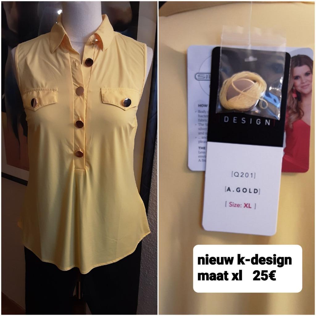 bloesje k-design, Neuf, K-design, Taille 46/48 (XL) ou plus grande, Jaune