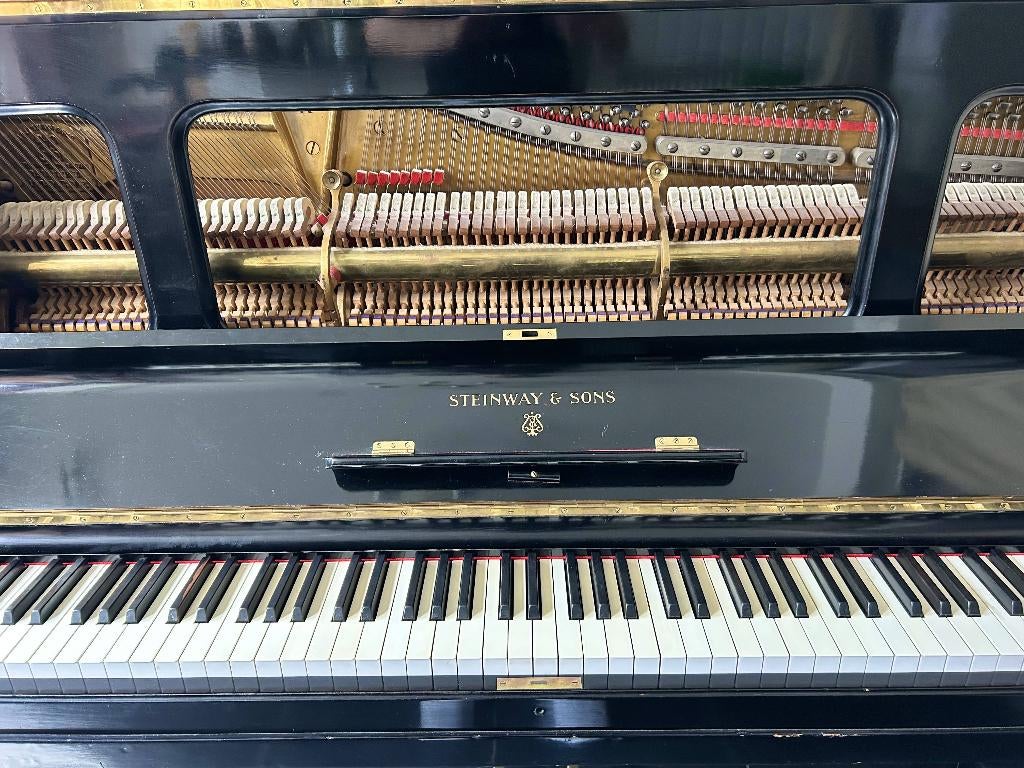 Steinway Model K Piano In Zeer Goede Staat, Musique & Instruments, Pianos, Enlèvement, Utilisé, Noir, Piano