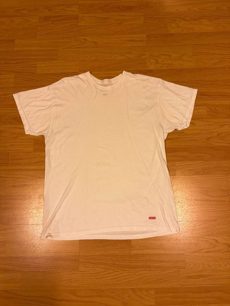 T-shirt Supreme, Vêtements | Hommes, T-shirts, Comme neuf, Taille 52/54 (L), Blanc, Enlèvement ou Envoi