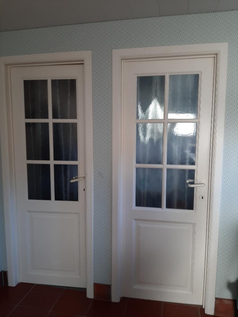 Massieve binnendeuren met glas, Porte intérieure, Enlèvement, Utilisé, Moins de 80 cm