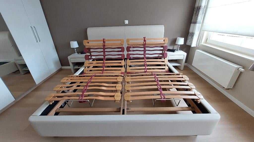 Bedbodem elektrisch ergonomisch, Huis en Inrichting, Ophalen, 90 cm, Tweepersoons, Zo goed als nieuw
