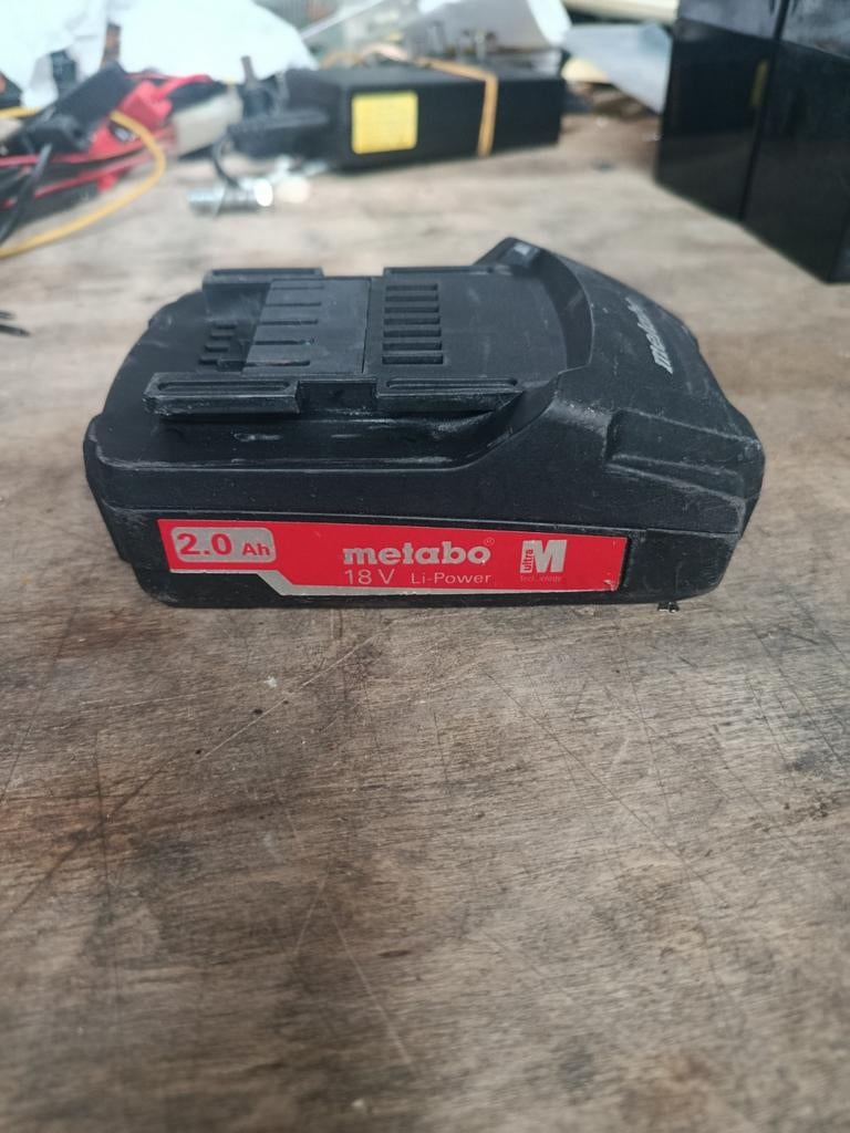 metabo 25596 18v 2ah accu, Ophalen