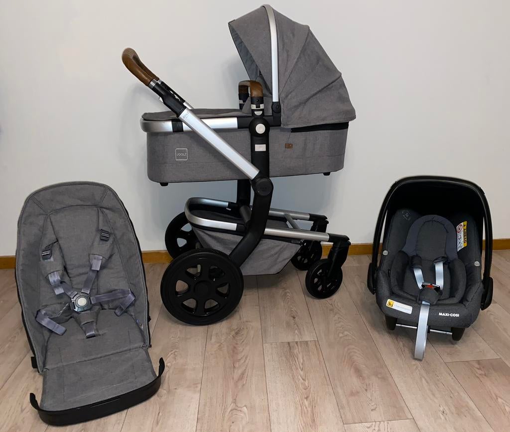 Joolz Day3 Radiant Grey 3 in 1 - COMPLEET, Ophalen, Zo goed als nieuw, Maxi-Cosi