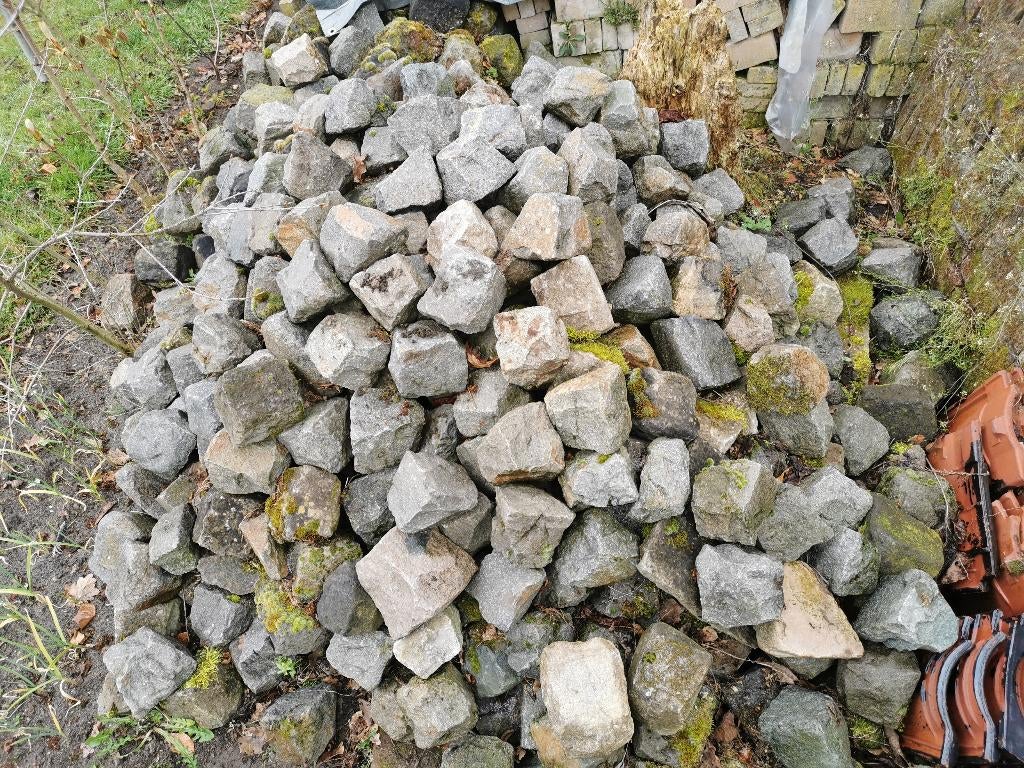 kasseien, Jardin & Terrasse, Pavé & Dalles, Utilisé, Autres types, 10 m²² ou plus, Enlèvement