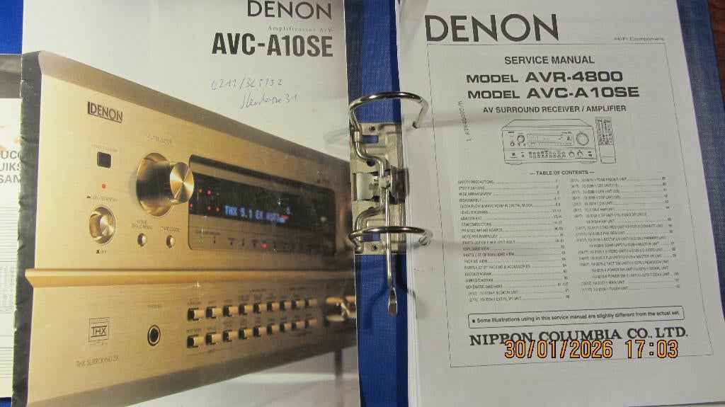 DENON  AVC  A10 SE     TOP 7 KANAALS VERSTERKR, Audio, Tv en Foto, Ophalen, Denon, Zo goed als nieuw, 120 watt of meer