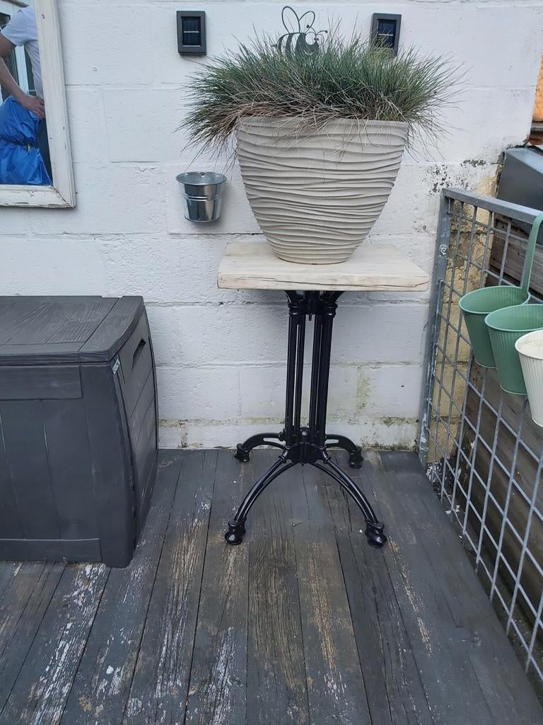 Verschillende tafeltjes boomstam en  metaal nieuw, Huis en Inrichting, Ophalen, Metaal