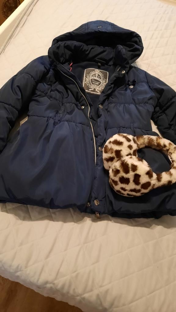 LE CHIC MEISJES JAS 152 oorwarmers gratis, Kinderen en Baby's, Ophalen of Verzenden, Gebruikt, Maat 152