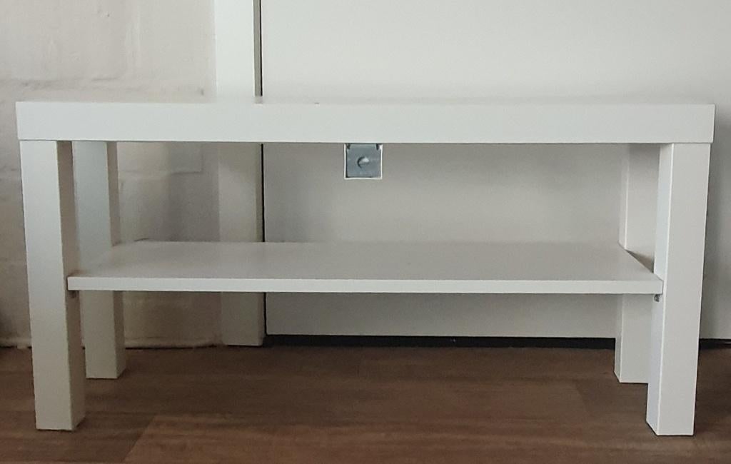 Meuble tv blanc "Lack" Ikea, 25 à 50 cm, Moins de 100 cm, Enlèvement, Utilisé
