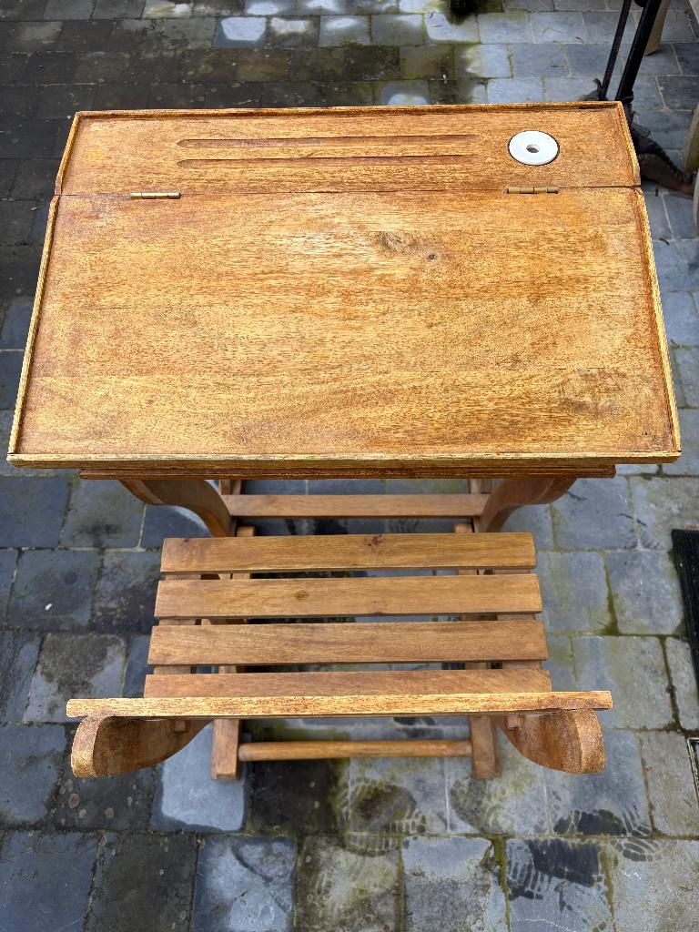 Pupitre écolier, Autres marques, Antique, Bureau enfant, Bois