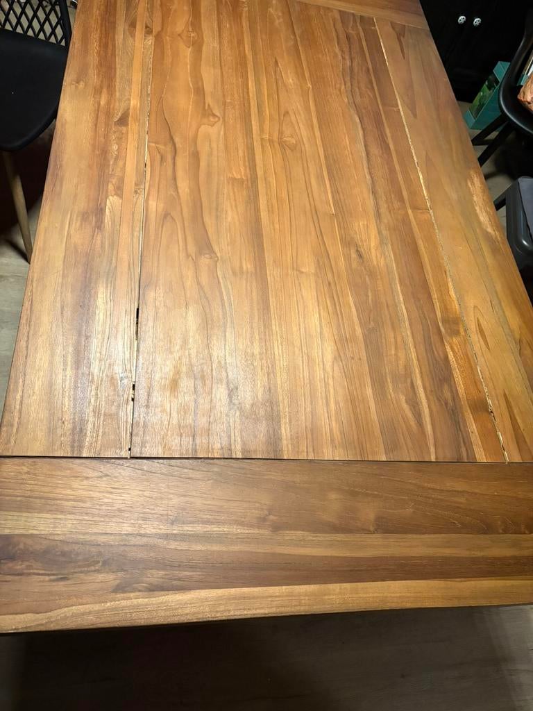 Table en teck veritable, Maison & Meubles, Enlèvement, Comme neuf, Teck