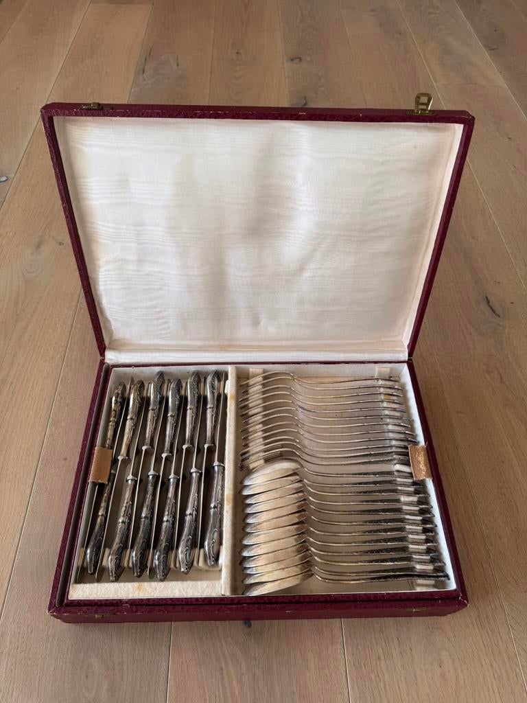 Bestek verzilverd 84-delig, Antiquités & Art, Enlèvement