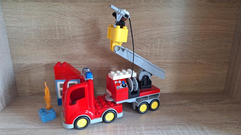 Duplo brandweerwagen, Kinderen en Baby's, Speelgoed | Duplo en Lego, Ophalen of Verzenden, Gebruikt, Duplo