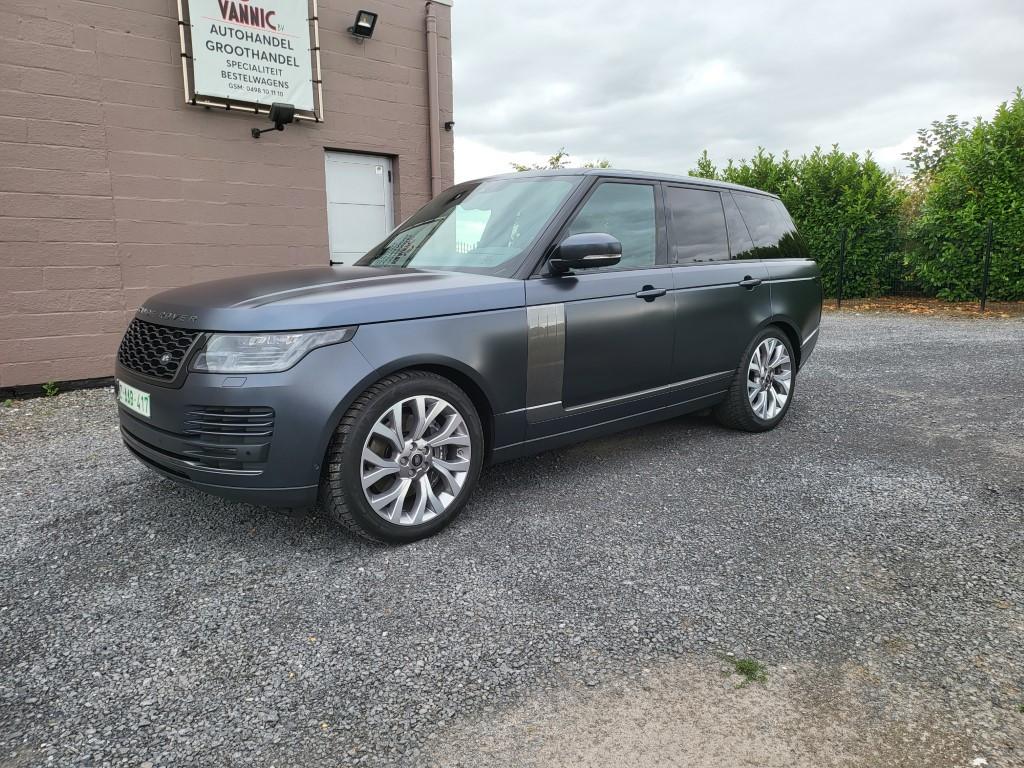 Range Rover Vogue , LICHTE VRACHT , unieke kleurencombo !, Auto's, Land Rover, Automaat, 2993 cc, Blauw, Leder