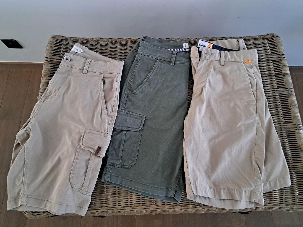 3 shorts maat XS (W28), Kleding | Heren, Ophalen, Zo goed als nieuw, Maat 46 (S) of kleiner, Beige