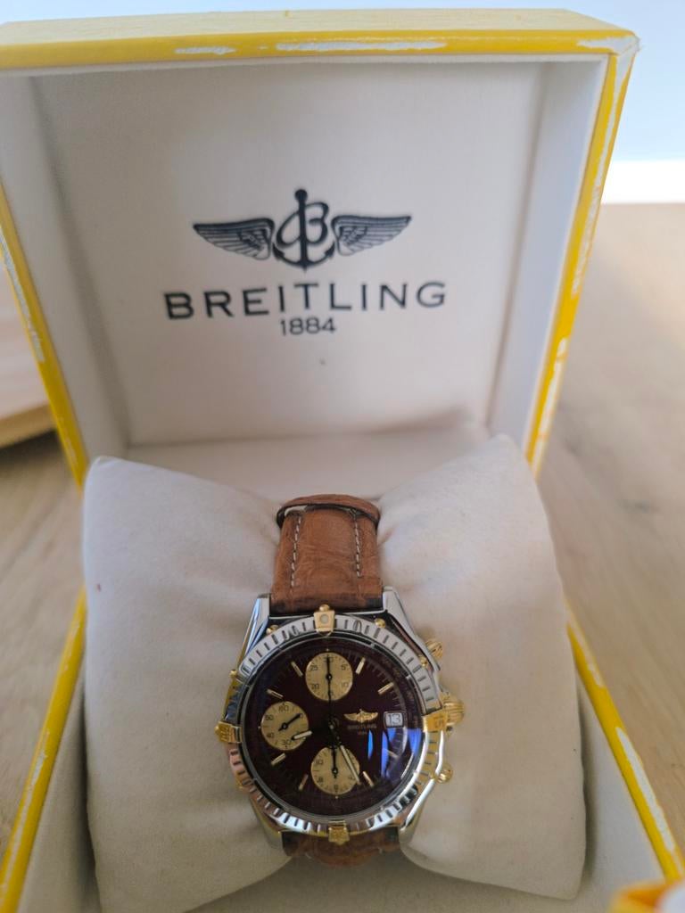 Breitling Chronomat B13050.1, Handtassen en Accessoires, Ophalen of Verzenden, Goud, Goud