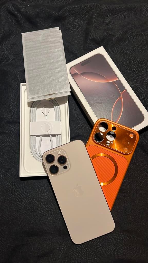 Iphone 16 pro max 256 GB, Télécoms, Téléphonie mobile | Apple iPhone, 256 GB, Enlèvement ou Envoi, Or, IPhone 16 Pro Max