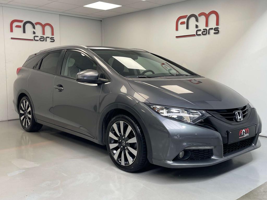 Honda Civic Tourer 1.6d 90.000km 1ste eigenaar Camera Cruise, Autos, Achat, Entreprise, Noir, 5 portes