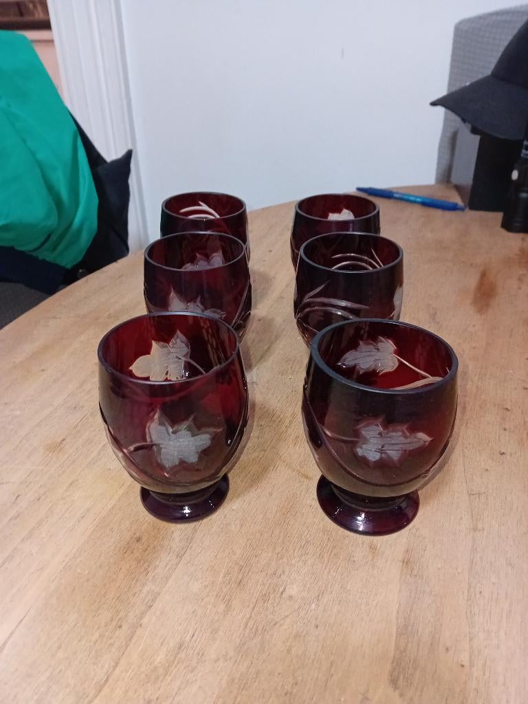 Verres cristal gravé, Enlèvement ou Envoi