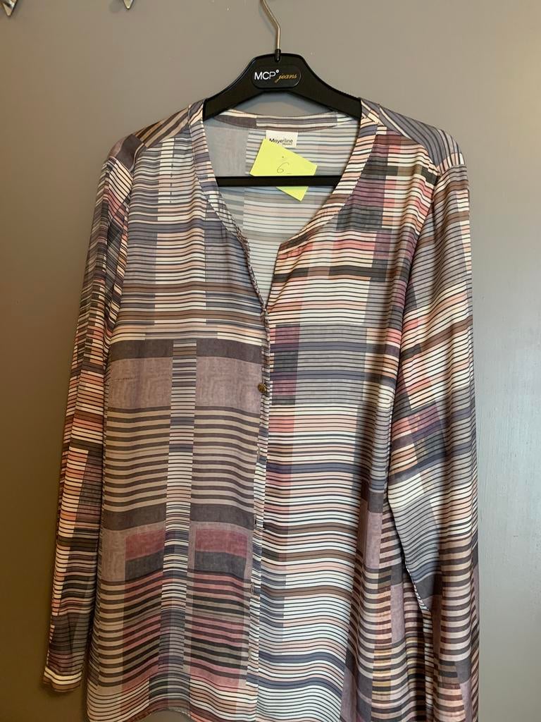Mayerline bruin shirt maat 44, Kleding | Dames, Blouses en Tunieken, Zo goed als nieuw, Maat 42/44 (L), Bruin, Ophalen of Verzenden