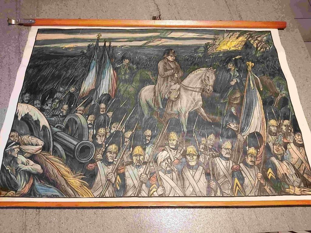 Waterloo 1815 Napoleon Bonaparte France Frankrijk Elba Slag, Verzamelen, Militaria | Algemeen, Verzenden, Landmacht, Foto of Poster